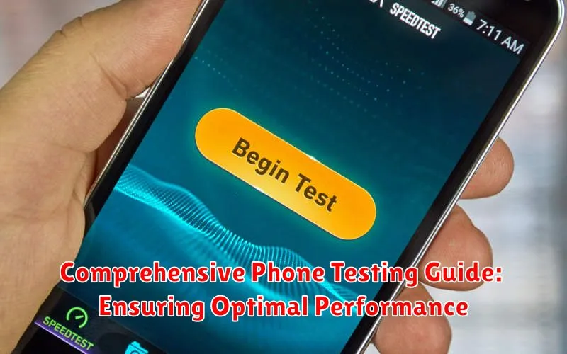Comprehensive Phone Testing Guide: Ensuring Optimal Performance