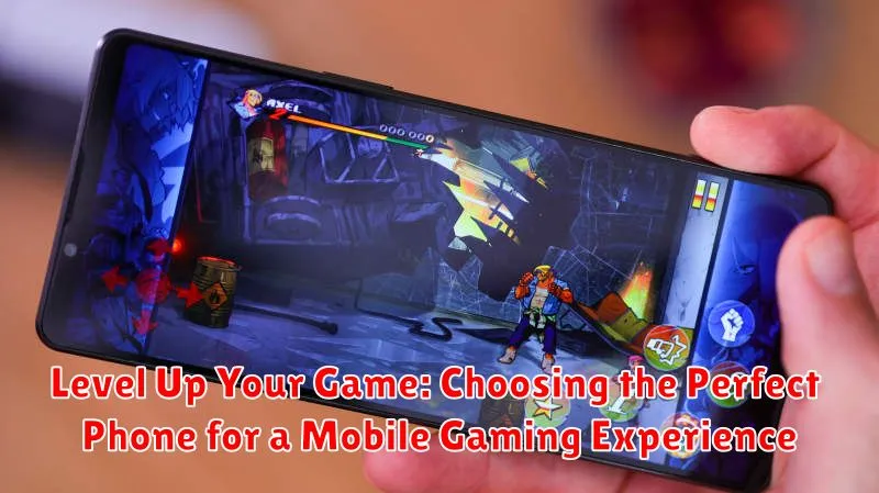 Level Up Your Game: Choosing the Perfect Phone for a Mobile Gaming Experience