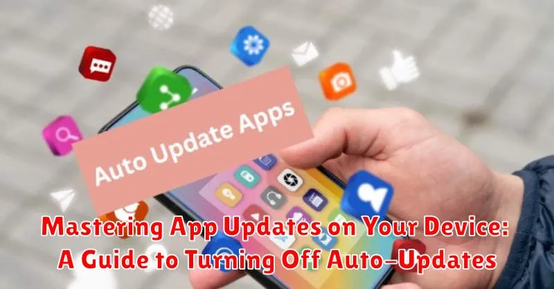 Mastering App Updates on Your Device: A Guide to Turning Off Auto-Updates