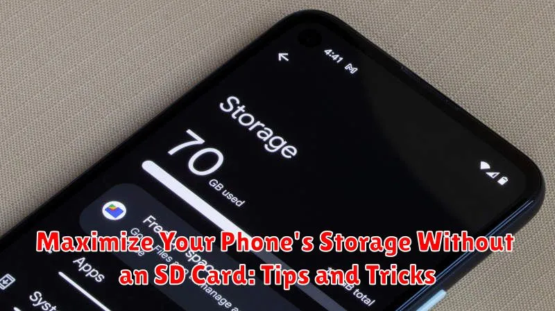 Maximize Your Phone's Storage Without an SD Card: Tips and Tricks