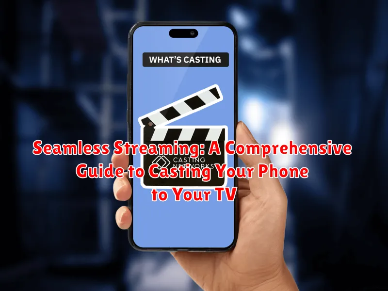 Seamless Streaming: A Comprehensive Guide to Casting Your Phone to Your TV